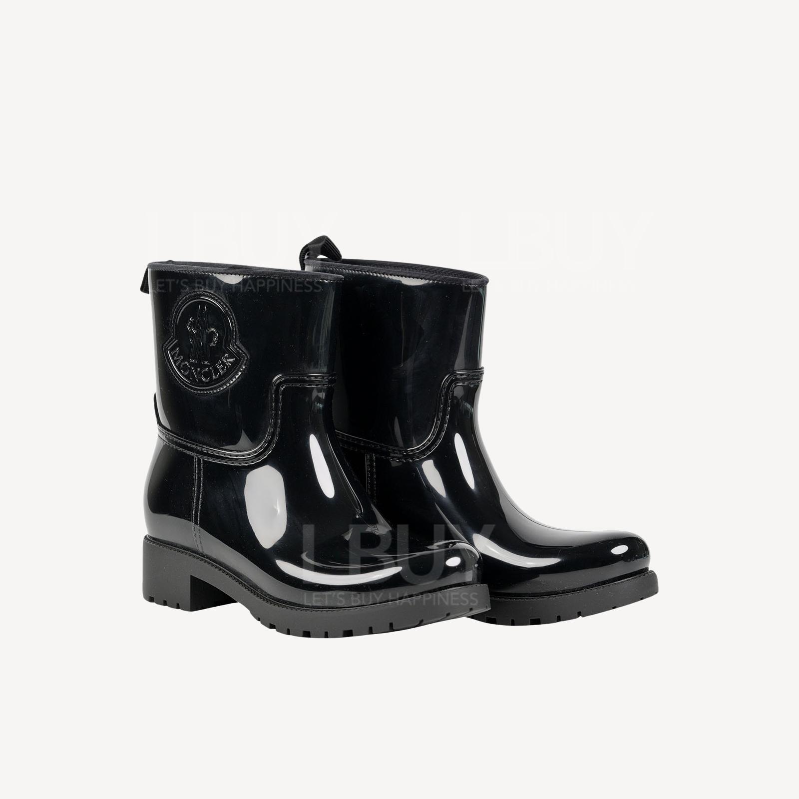 Moncler Logo低跟威靈頓雨靴