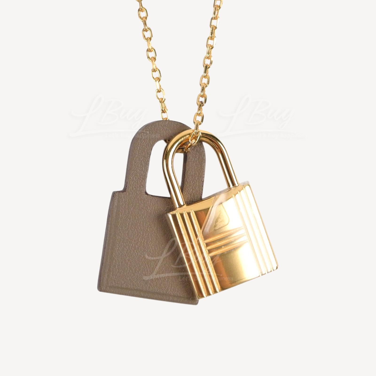 Hermes O'Kelly Pendant PM Necklace Etuope Gold Hardware