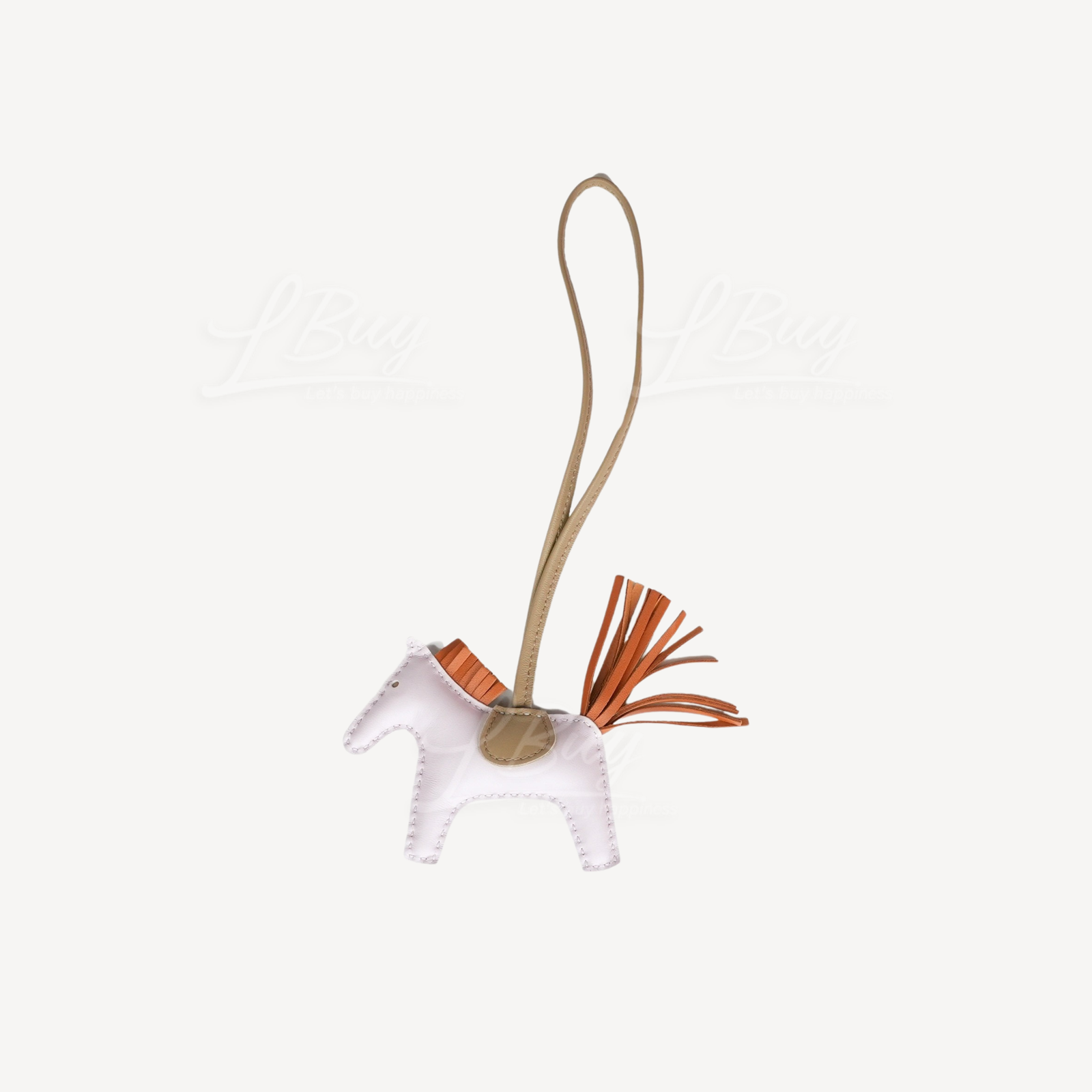 Hermes Rodeo PM Charm Mauve Pâle Pain D'épice Beige Marfa