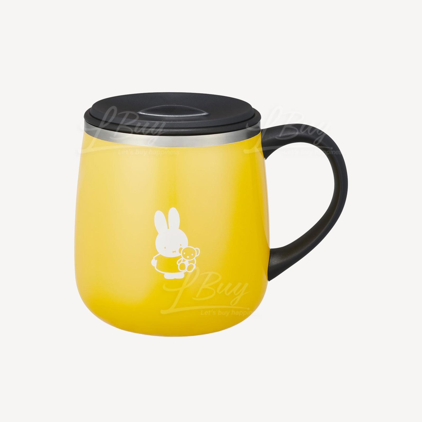 BRUNO X Miffy Lid Stainless Mug Short BHK262 - Bruna Yellow 320ml