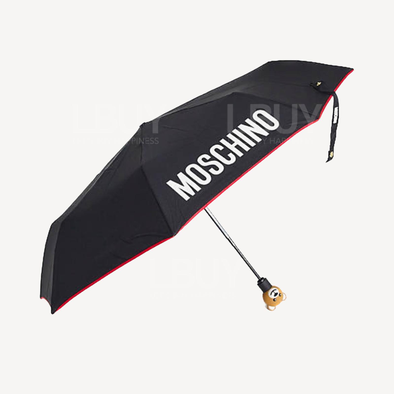 Moschino 愛心熊仔黑色雨傘