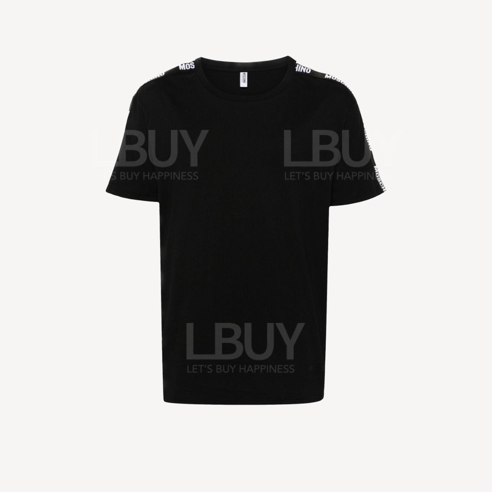 Moschino 手袖Logo黑色短袖T恤Tee