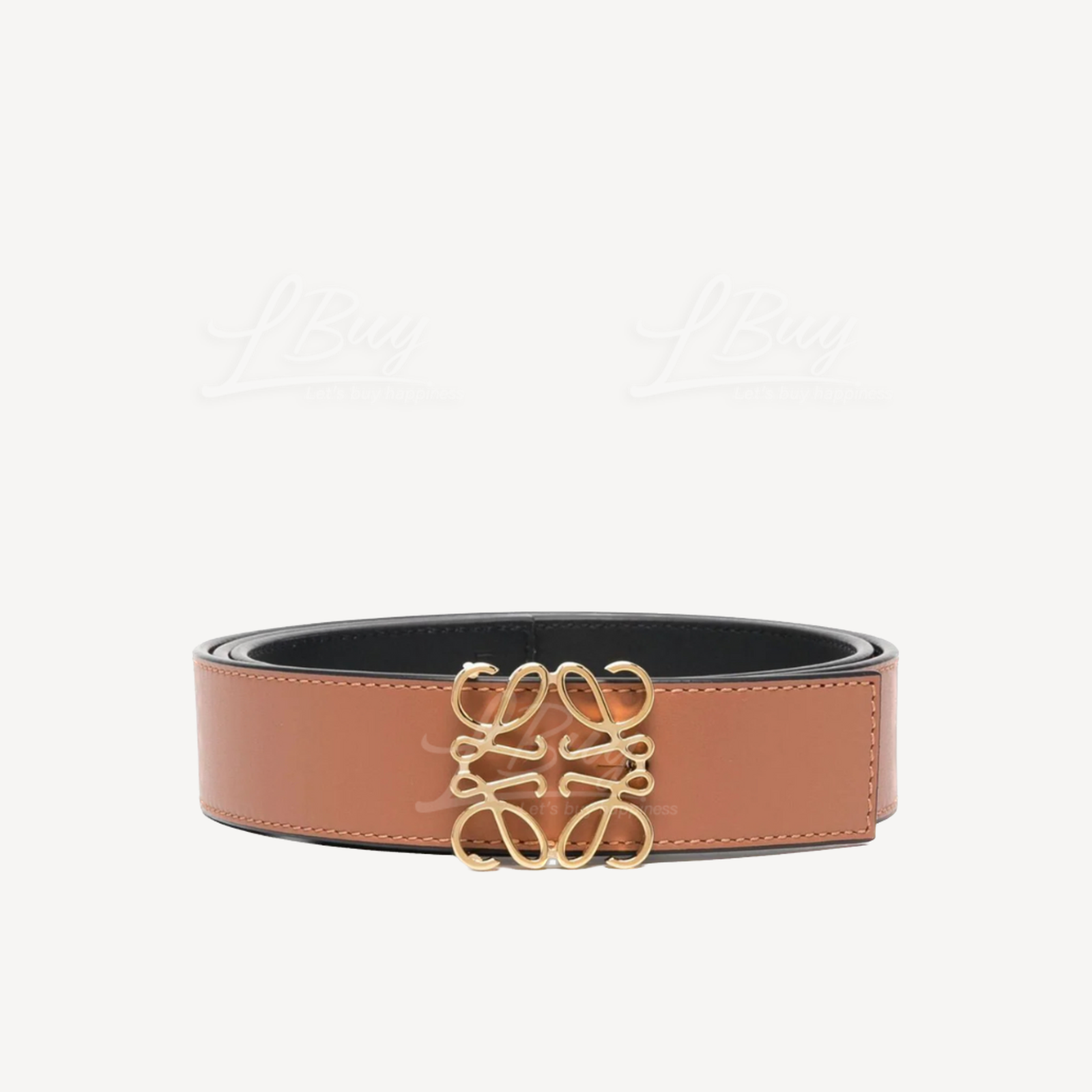 LOEWE Anagram 雙面皮革腰帶 4cm