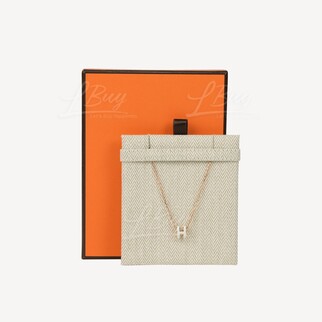 Hermes Mini Pop H Necklace VERT FIZZ rghw