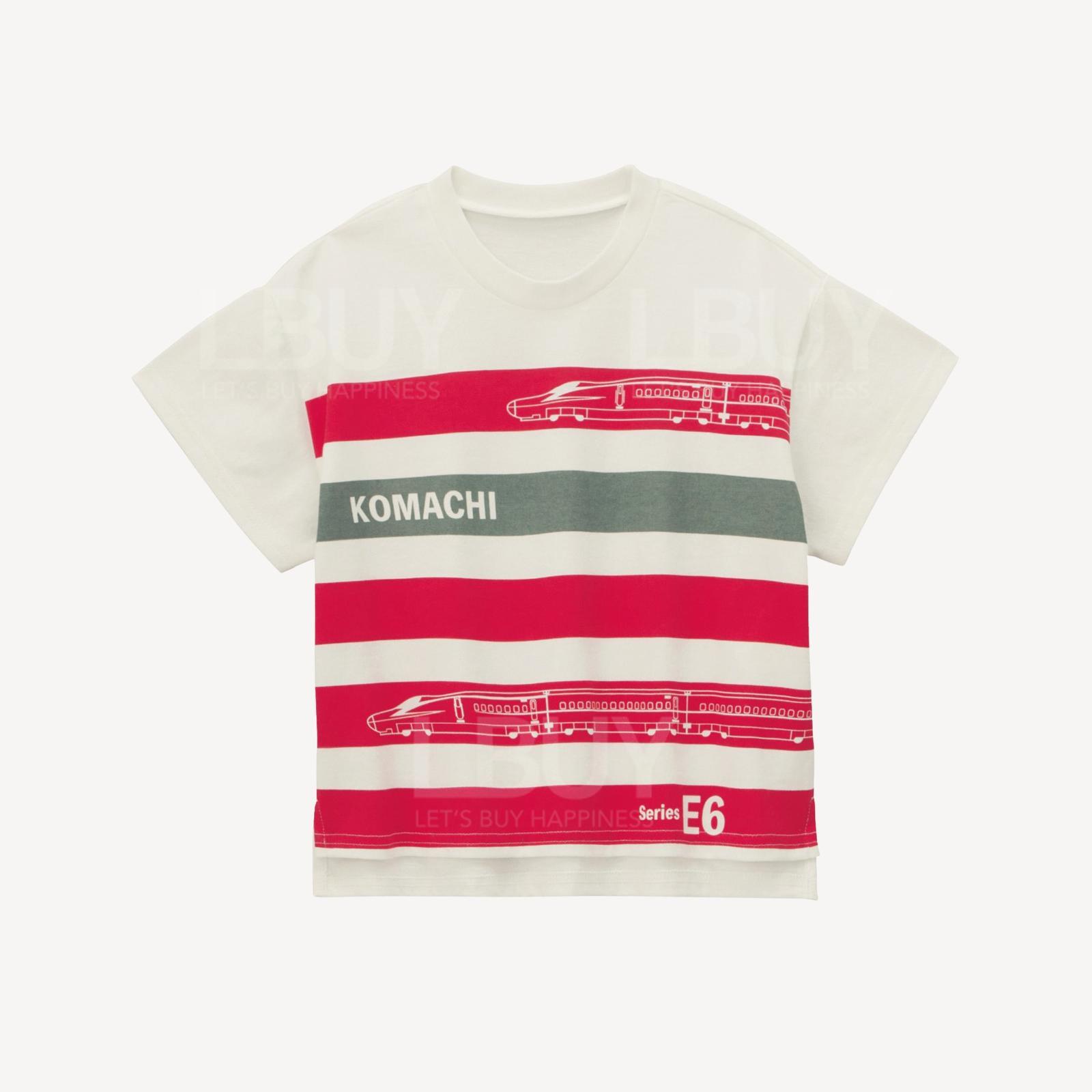 新幹線E6間條短袖Tee (尺碼: 90-140)