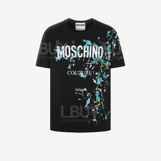 Moschino logo 印花棉T恤