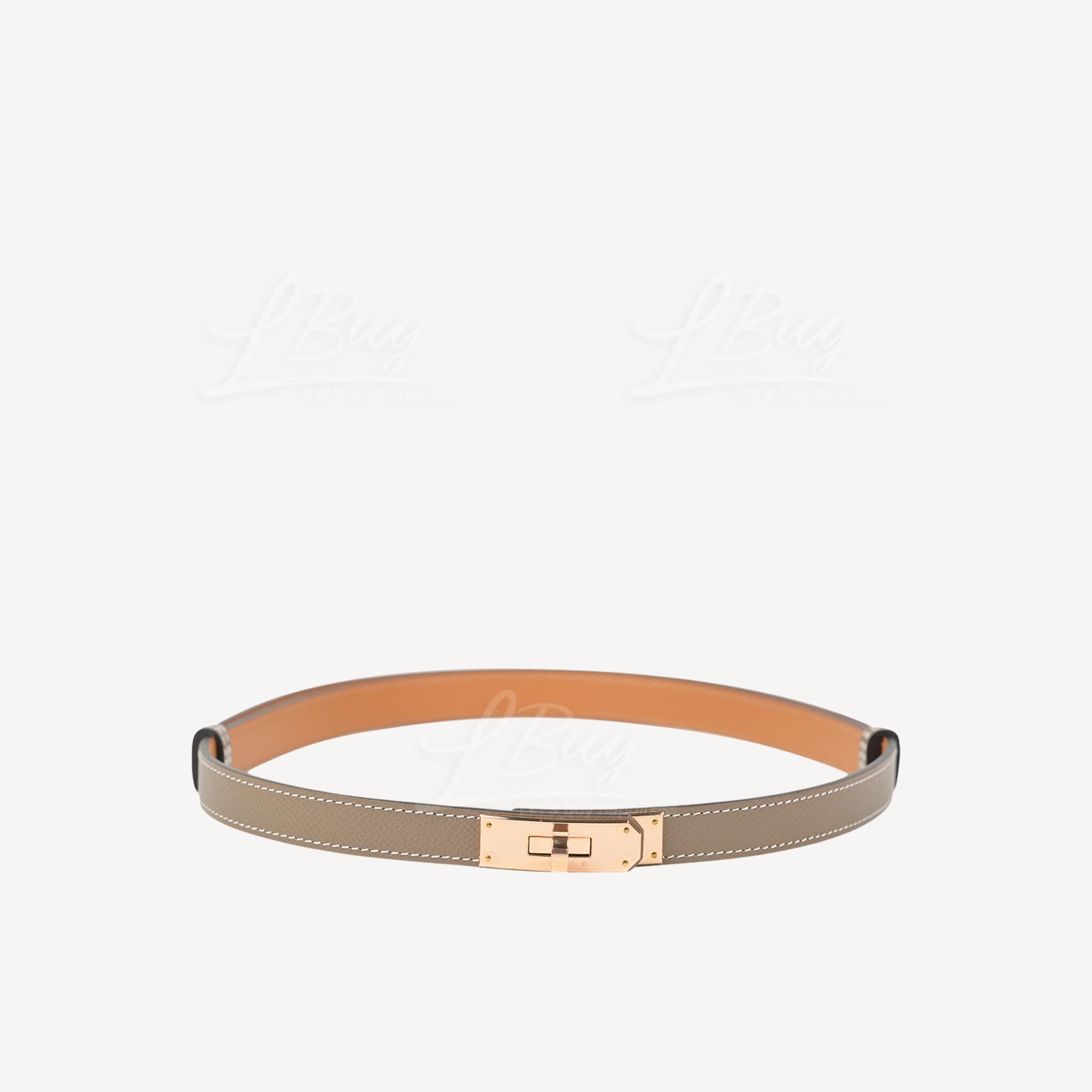 Hermes Kelly 18 Belt Etuope with Rose Gold Hardware