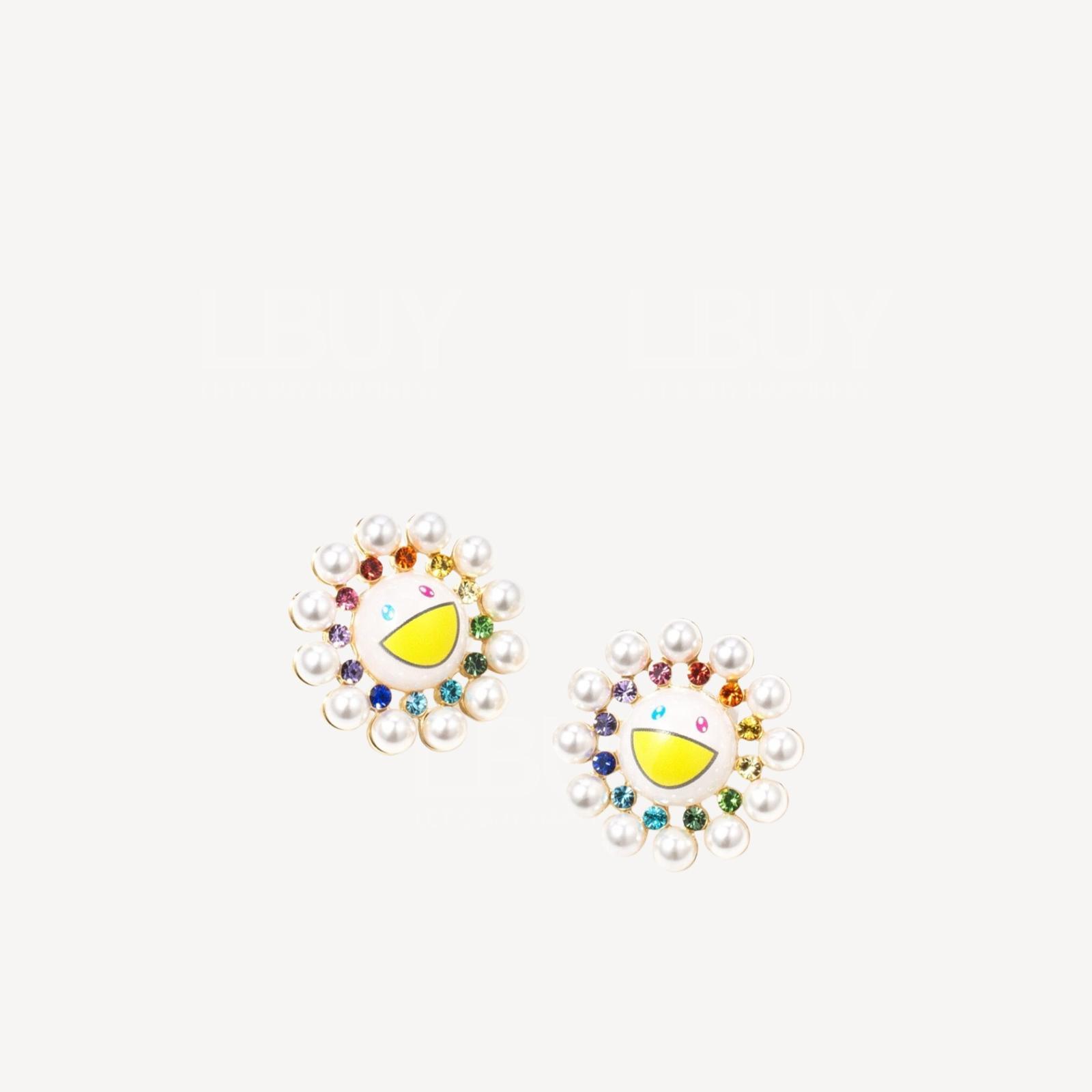 Takashi Murakami Pearl Flower Stud Earrings