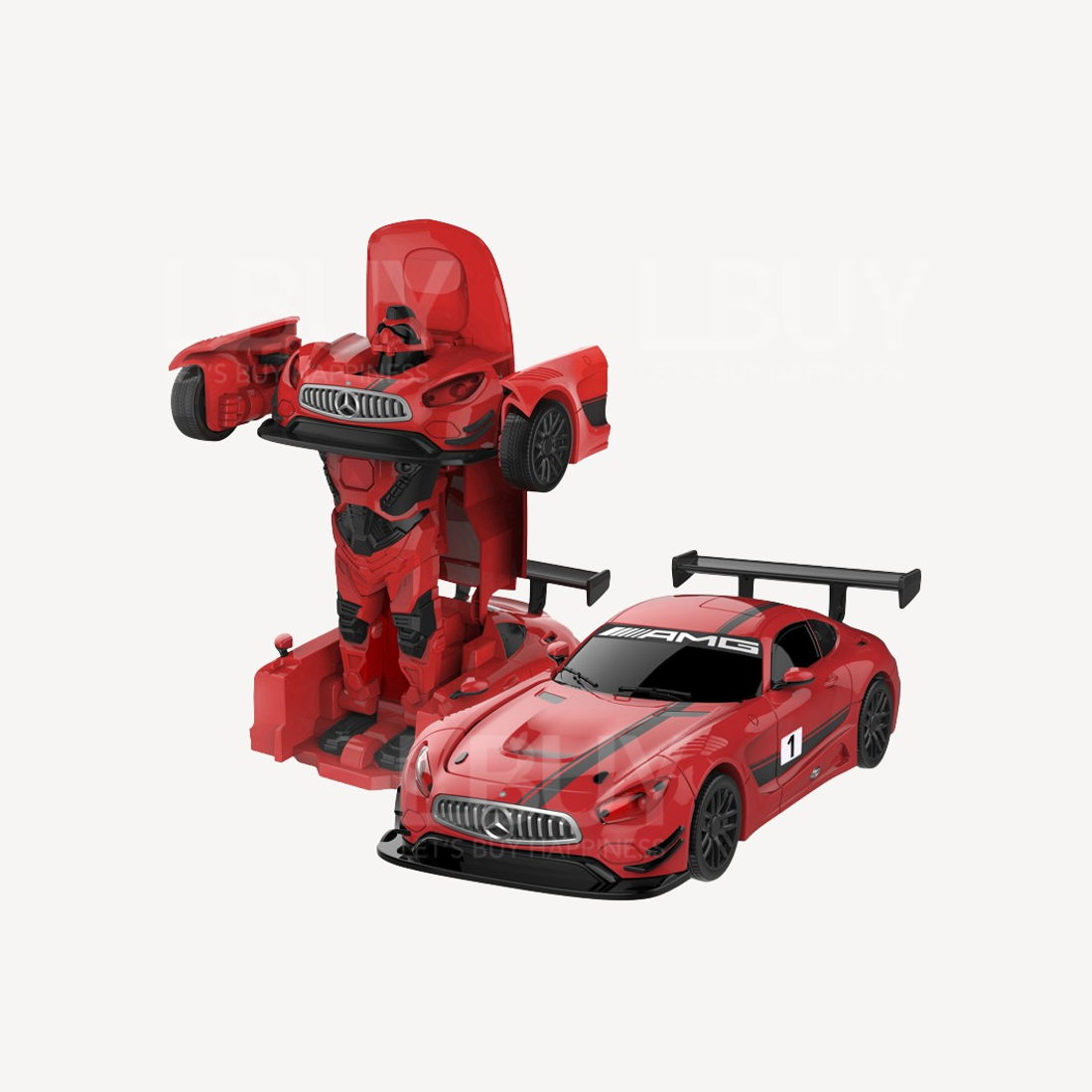 Rastar Die cast 1:32 Mercedes-Benz GT3 AMG transformeeruv auto tulede ja helidega