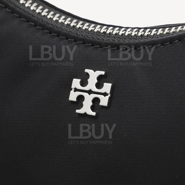 Tory Burch-Tory Burch Way Small Mercer Nylon Shoulder Bag Black
