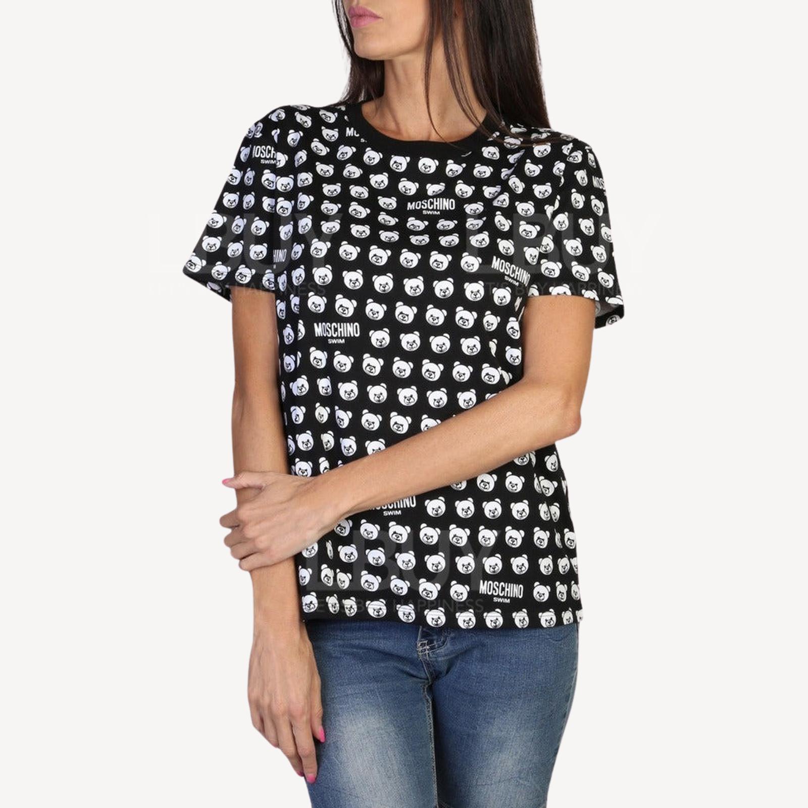 Moschino Black and White Multi Bear Tee