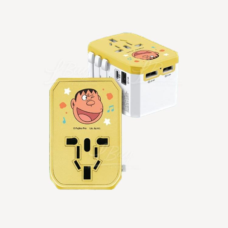 多啦A夢 4頭45W PD & QC快速充電通用旅行轉插-DM03