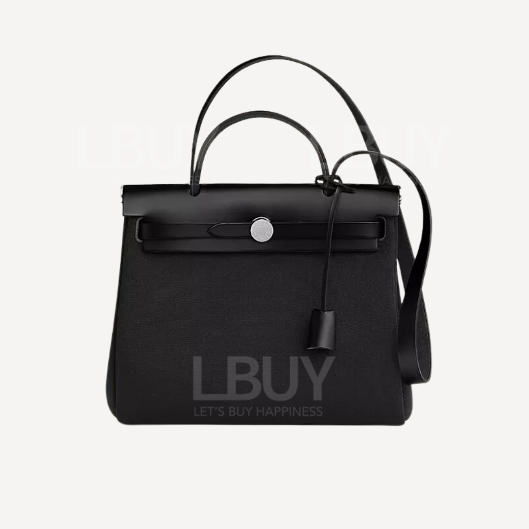 Hermes Herbag Zip 31 Black phw