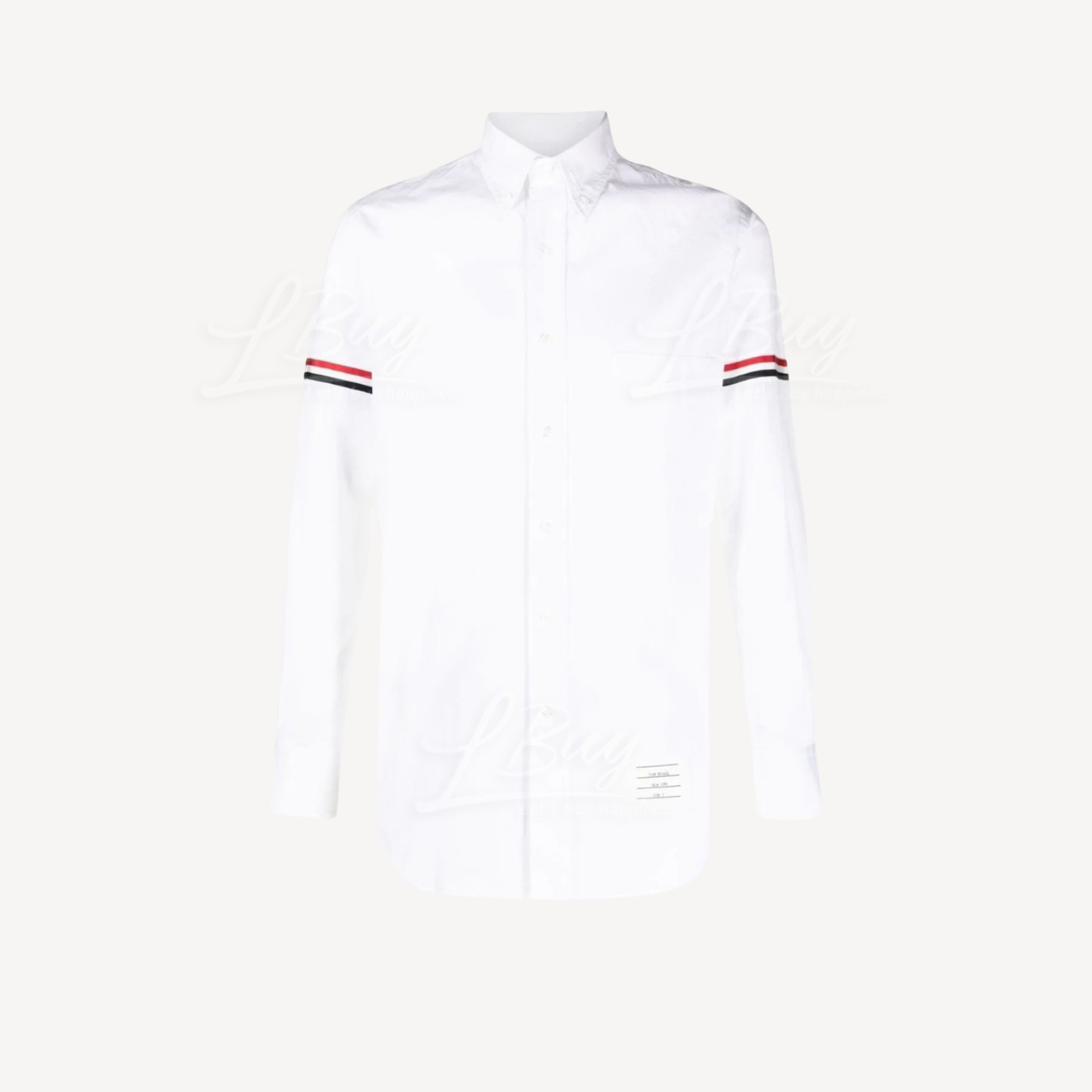 Thom Browne RWB Stripe Oxford Shirt White