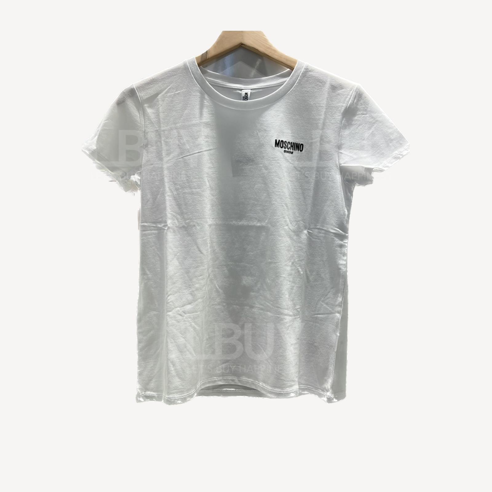 Moschino 白色小Logo彈性短袖Tee