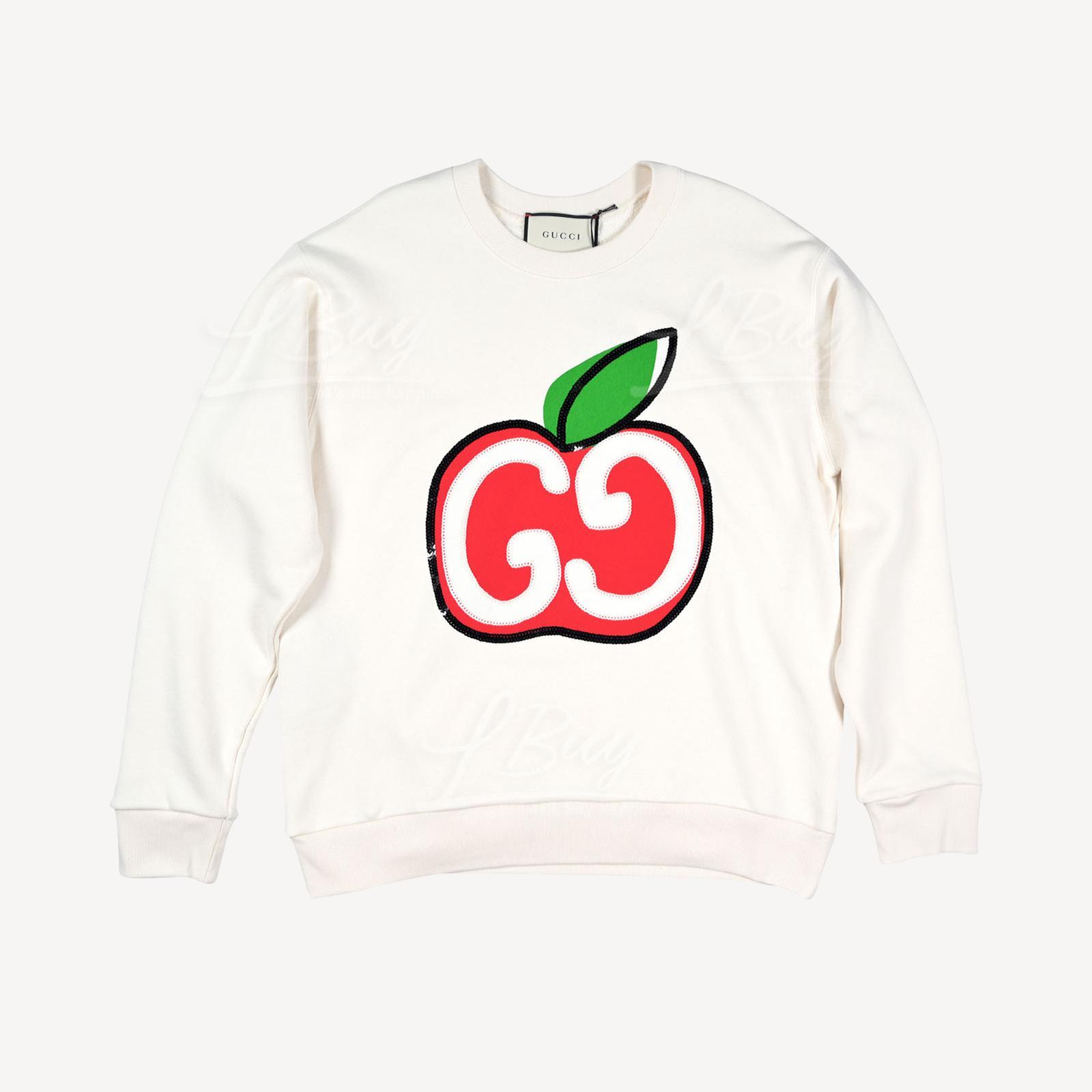 Gucci GG Apple Sweatshirt Beige