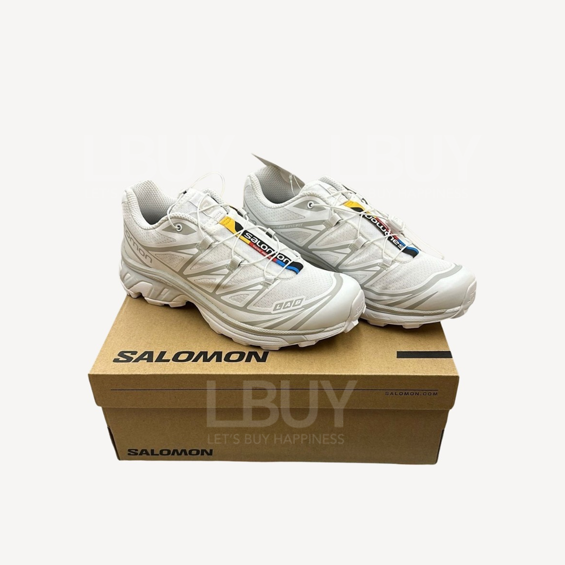 Salomon XT-6 冰川白 越野运动鞋 冰川白