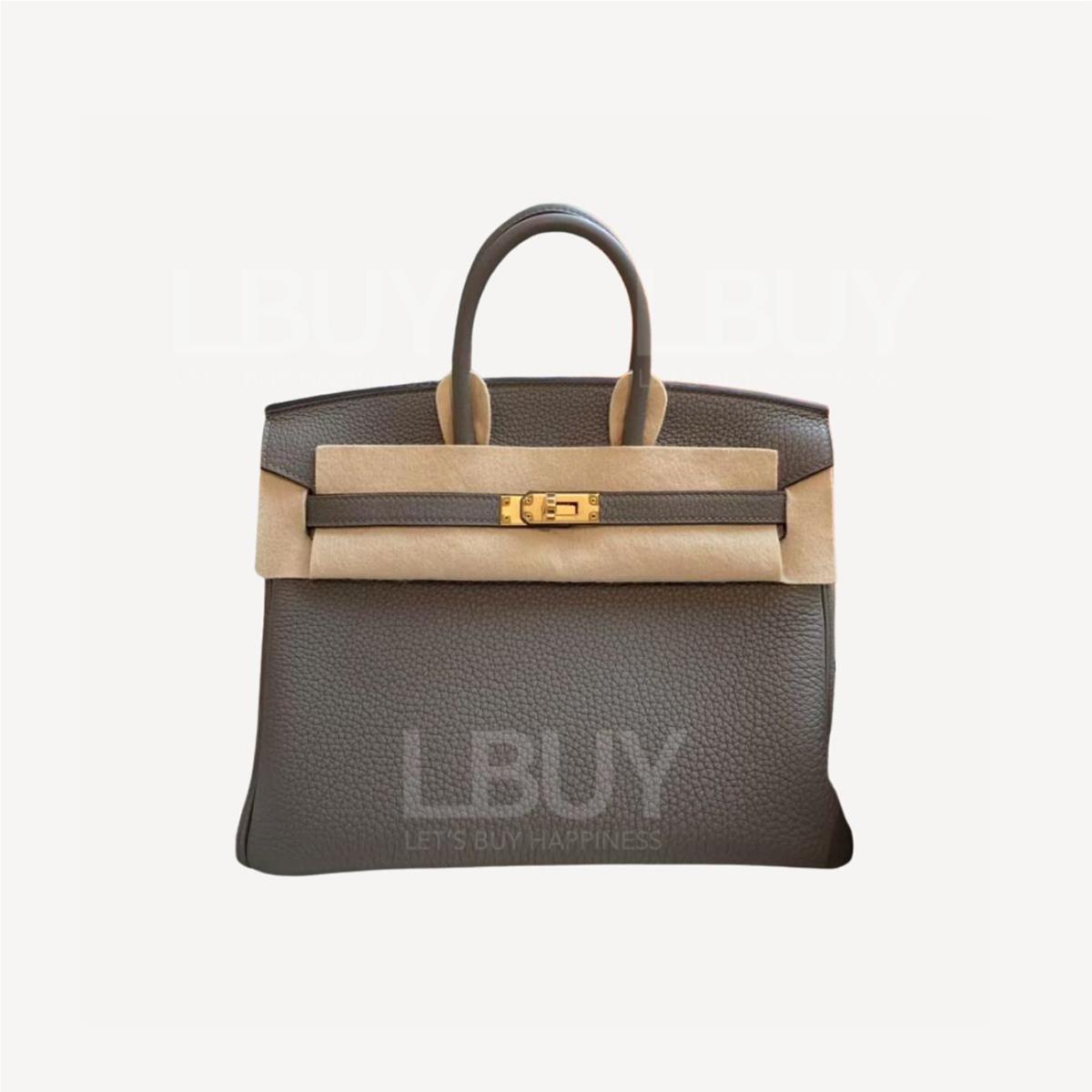 Hermes Birkin 25 積雨雲灰金扣Togo W Stamp