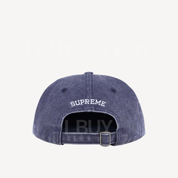 Supreme-Supreme Pigment S Logo 6-Panel Cap Navy