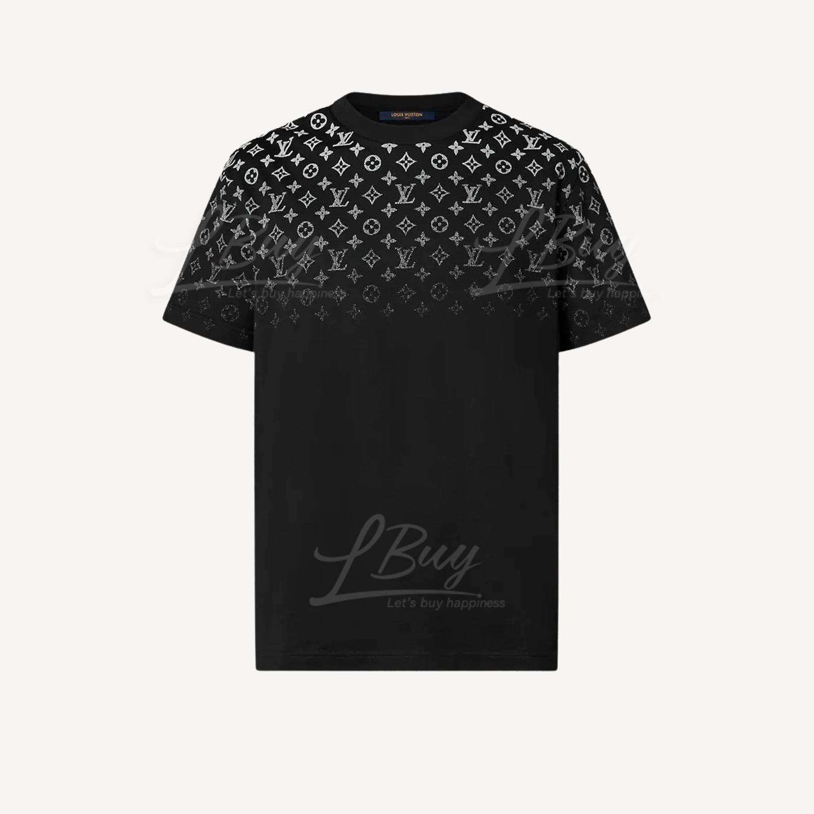 LV Monogram 漸變棉質T恤 黑白