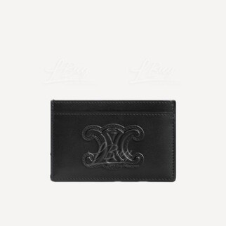 Celine Card Holder In Shiny Calfskin Black