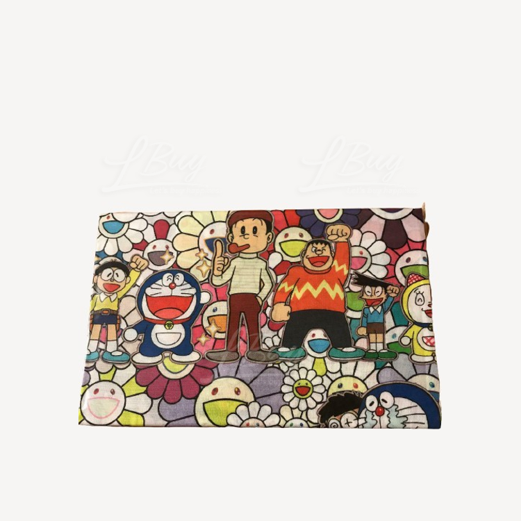 多啦A夢x村上隆日本展覽限定商品 多啦A夢x村上隆掛畫34x89cm