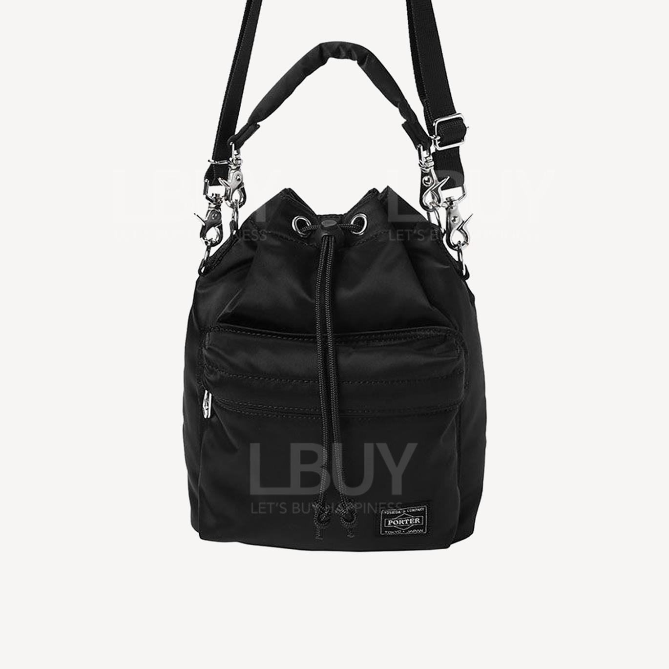 PORTER-YOSHIDA & CO Balloon Nylon Messenger Bag Black