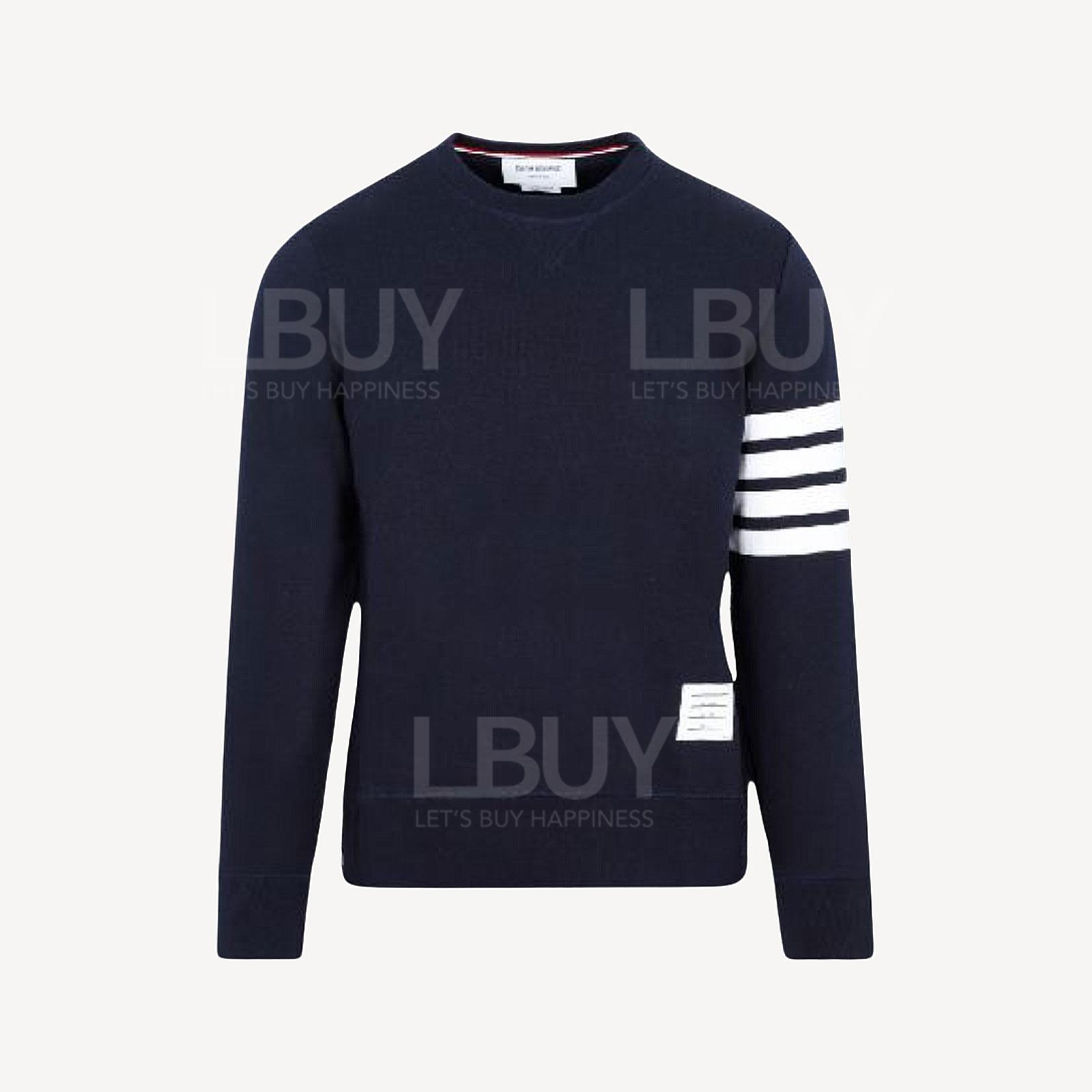 Thom Browne 經典4間條紋衛衣 深藍色 MJT021H