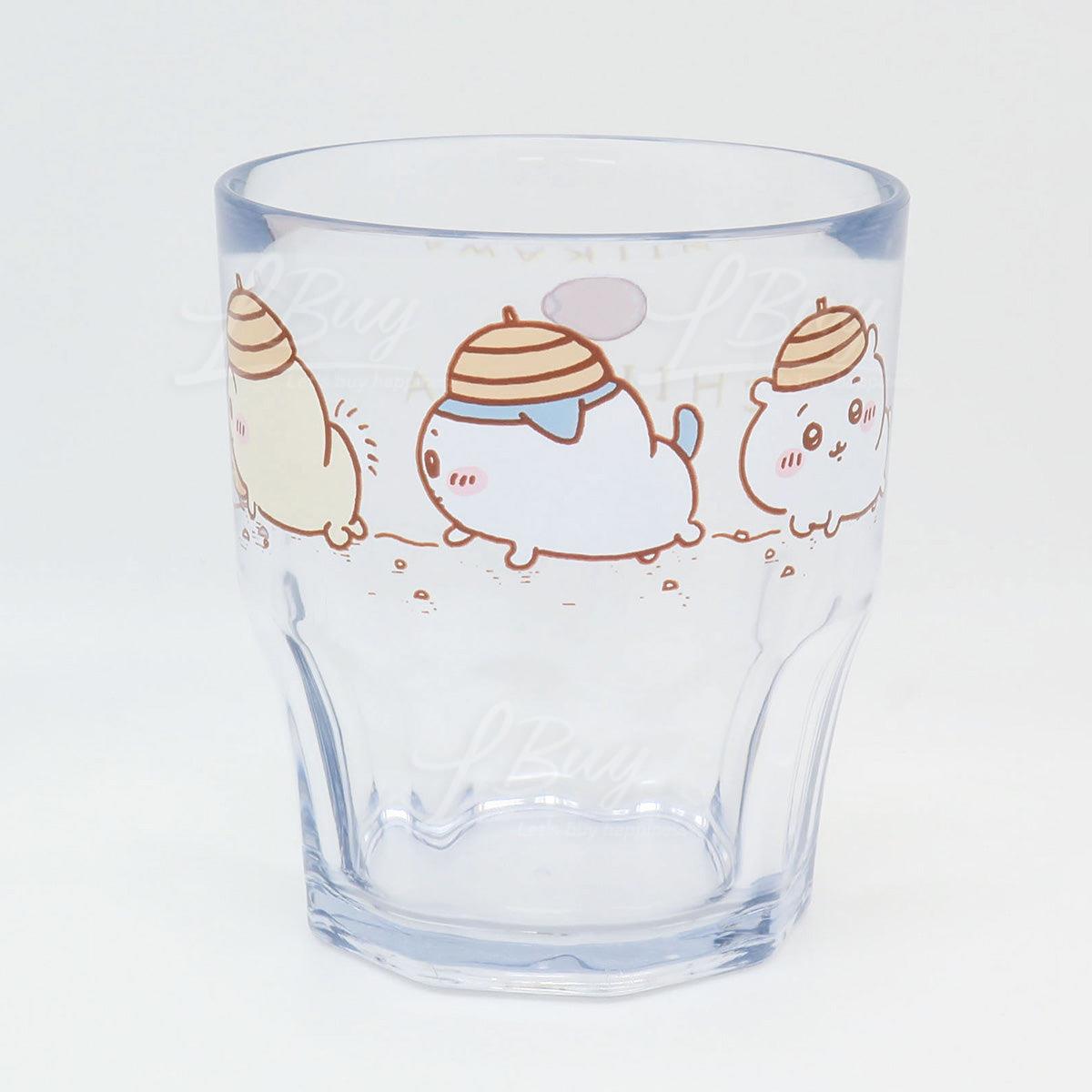  Chiikawa 透明膠杯 爬地款