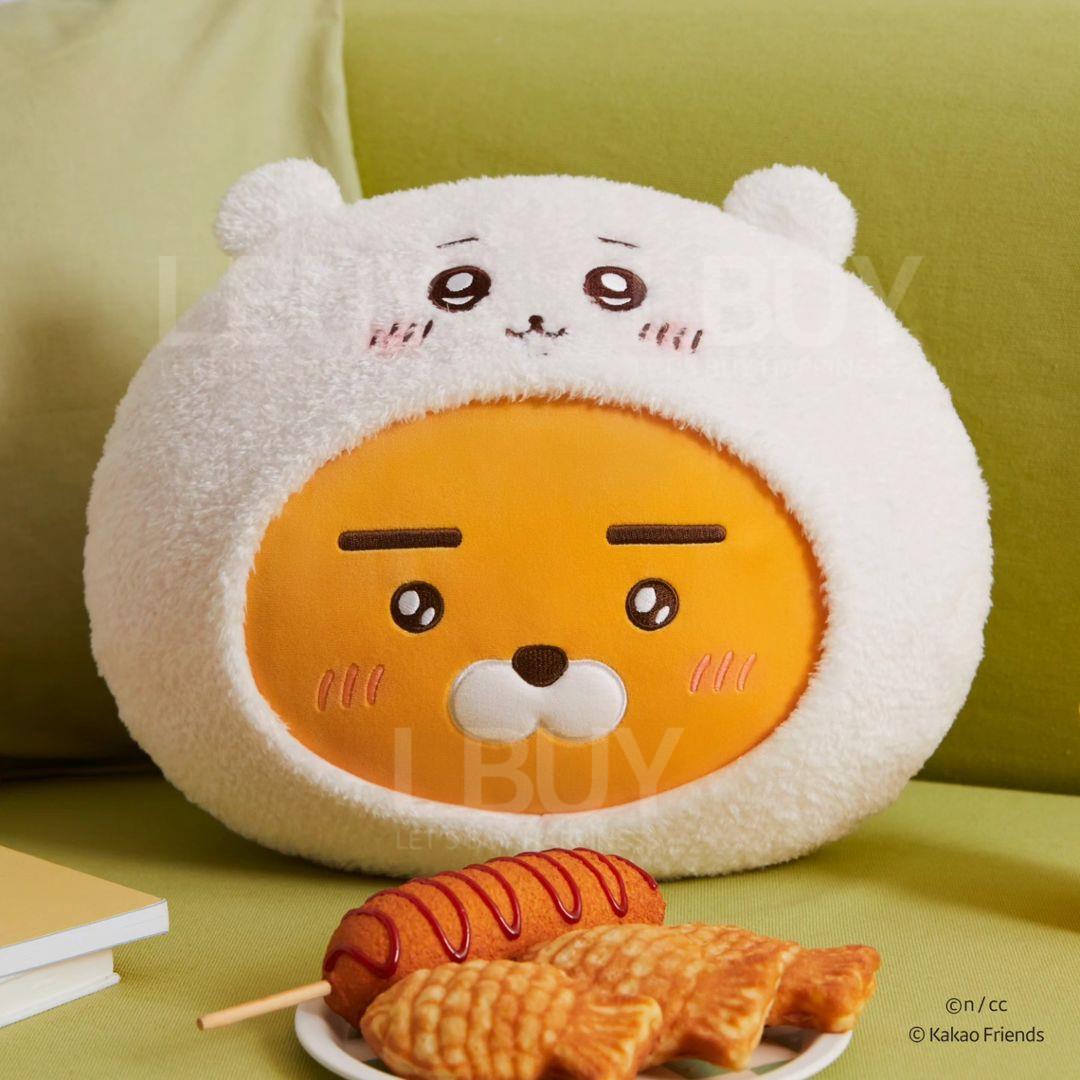Chiikawa x Kakao Friends 联名系列抱枕咕𠱸小可爱 x Ryan
