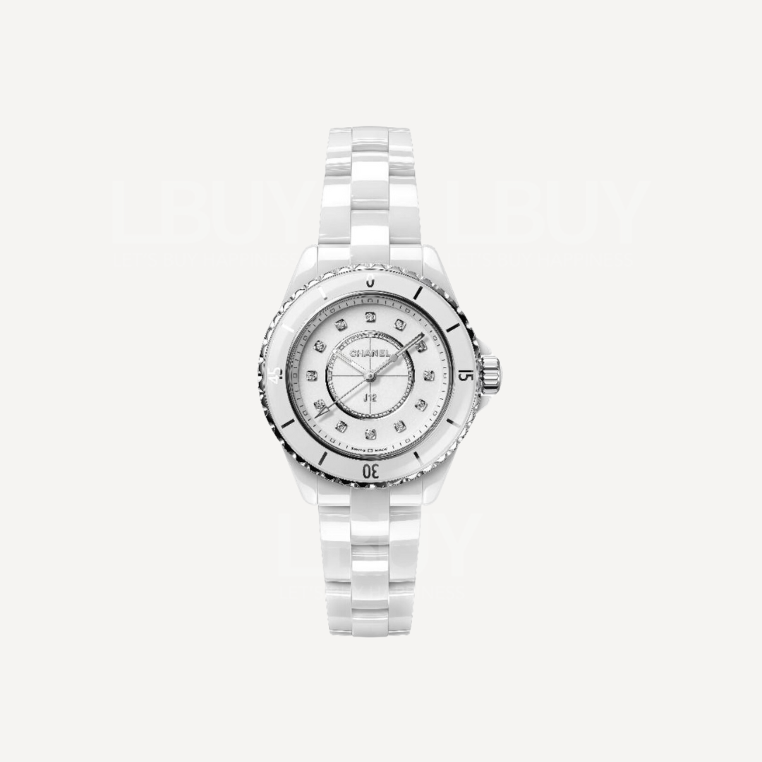 Chanel 香奈儿 J12 33mm Ceramic 12P H5703 Ceramic Quartz 手表腕表