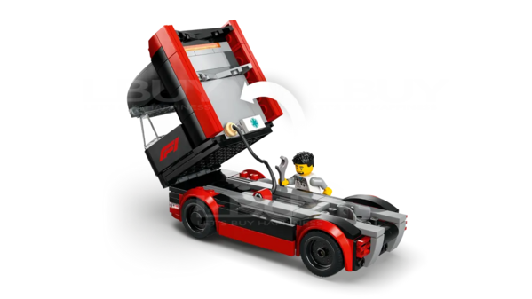 LEGO-LEGO 60445 City F1® 货车和RB20 与AMR24 F1® 汽车8+