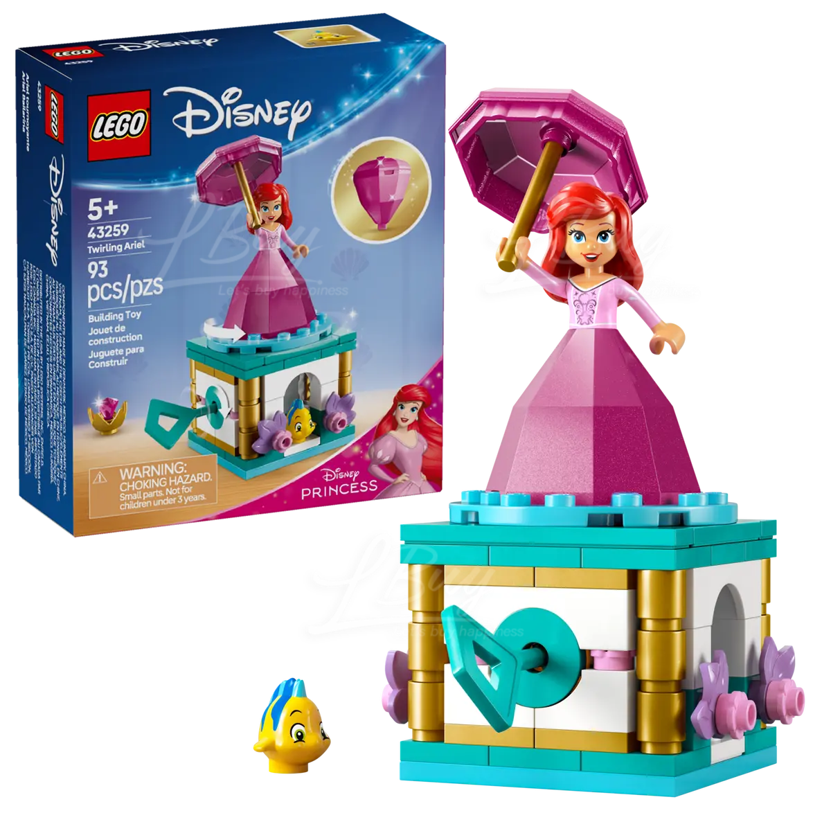 LEGO 43259 Disney Princess 小美人魚Ariel旋轉盒 5+