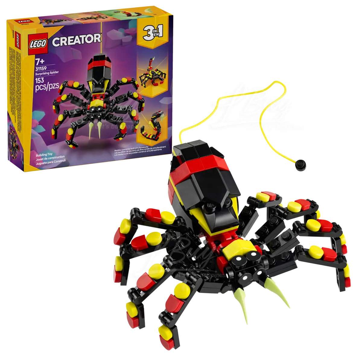 LEGO 31159 Creator 3 in 1 野生动物：惊奇蜘蛛 7+