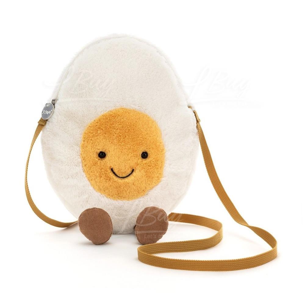 JellyCat Amusable Happy Boiled Egg Bag Fun Boiled Egg Small Bag