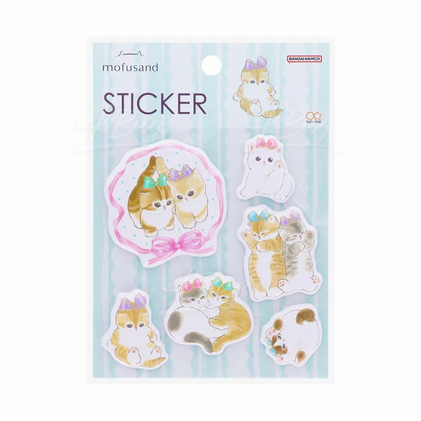 Mofusand Puffy Sticker Ribbon