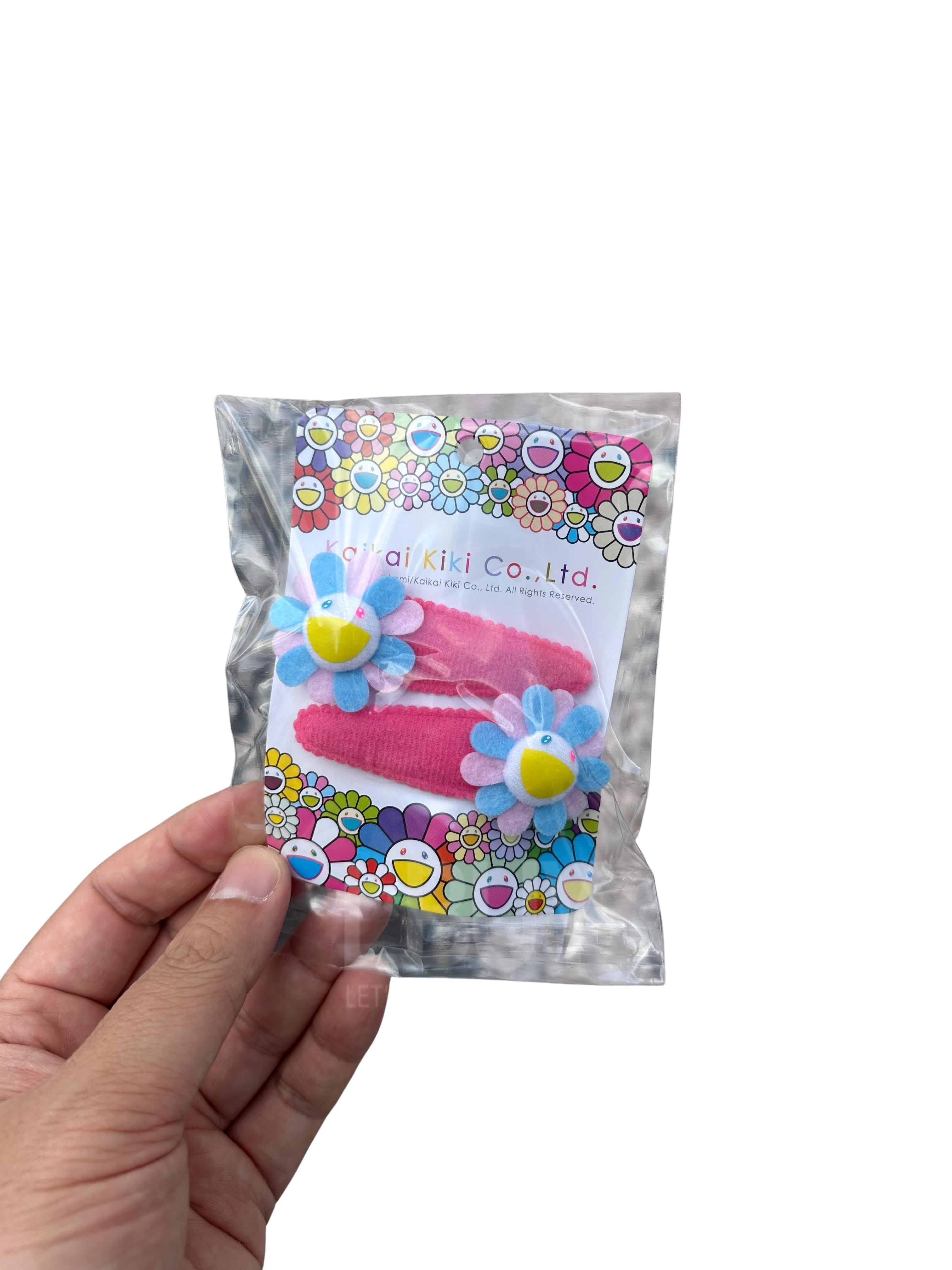 村上隆 Flower Hair Pin Rainbow x White