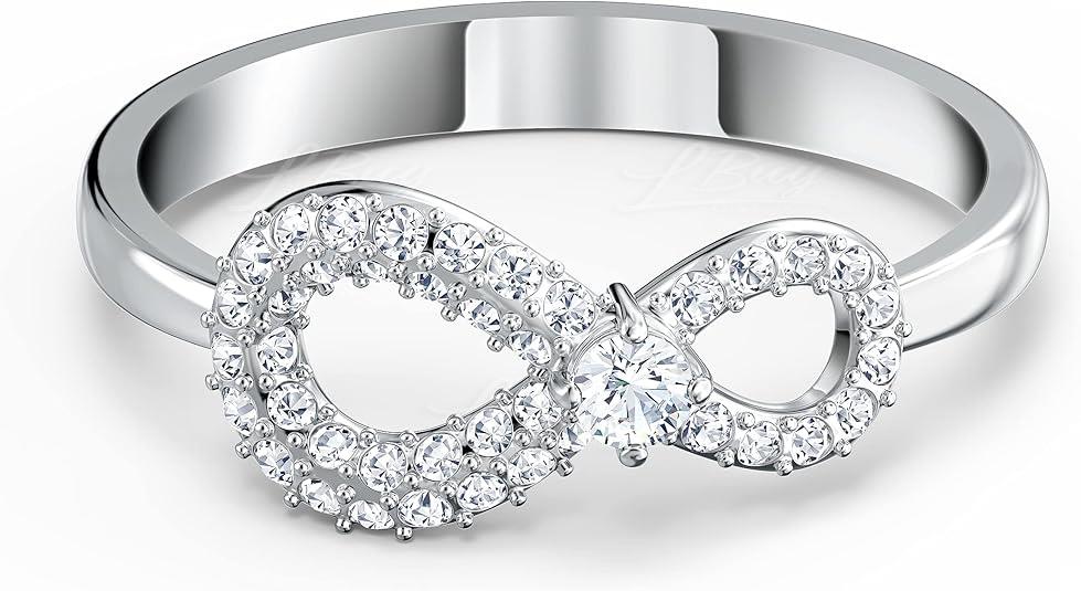 SWAROVSKI INFINITY INFINITY RING RHODIUM PLATED SILVER