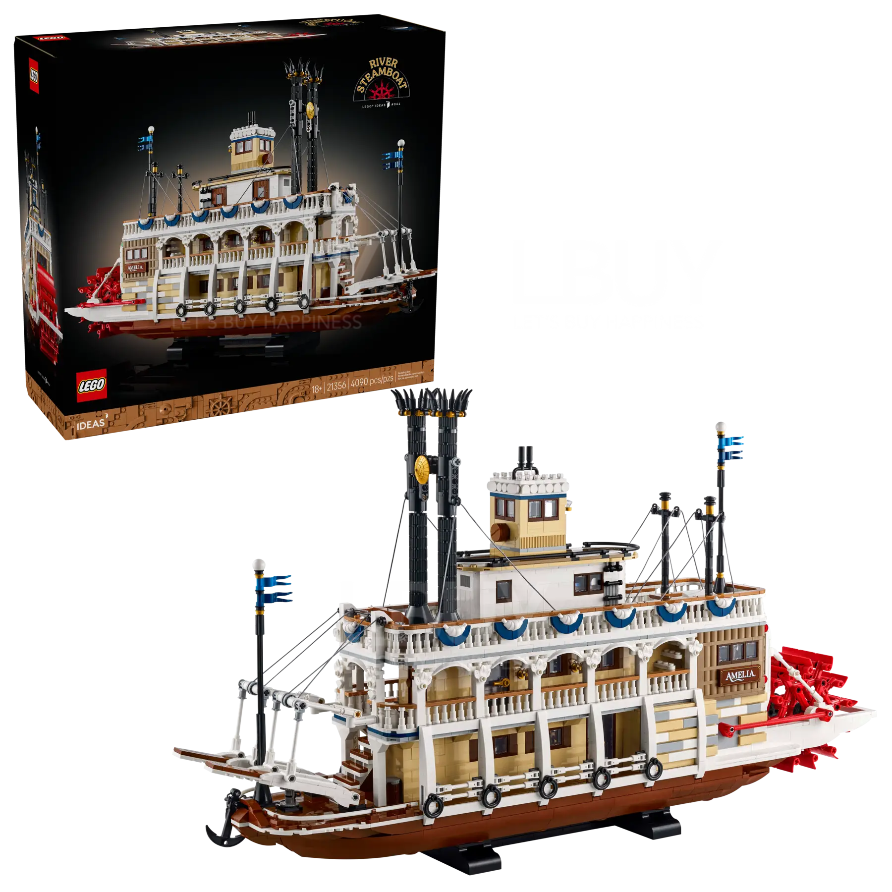LEGO 21356 Ideas 河流蒸氣船 18+