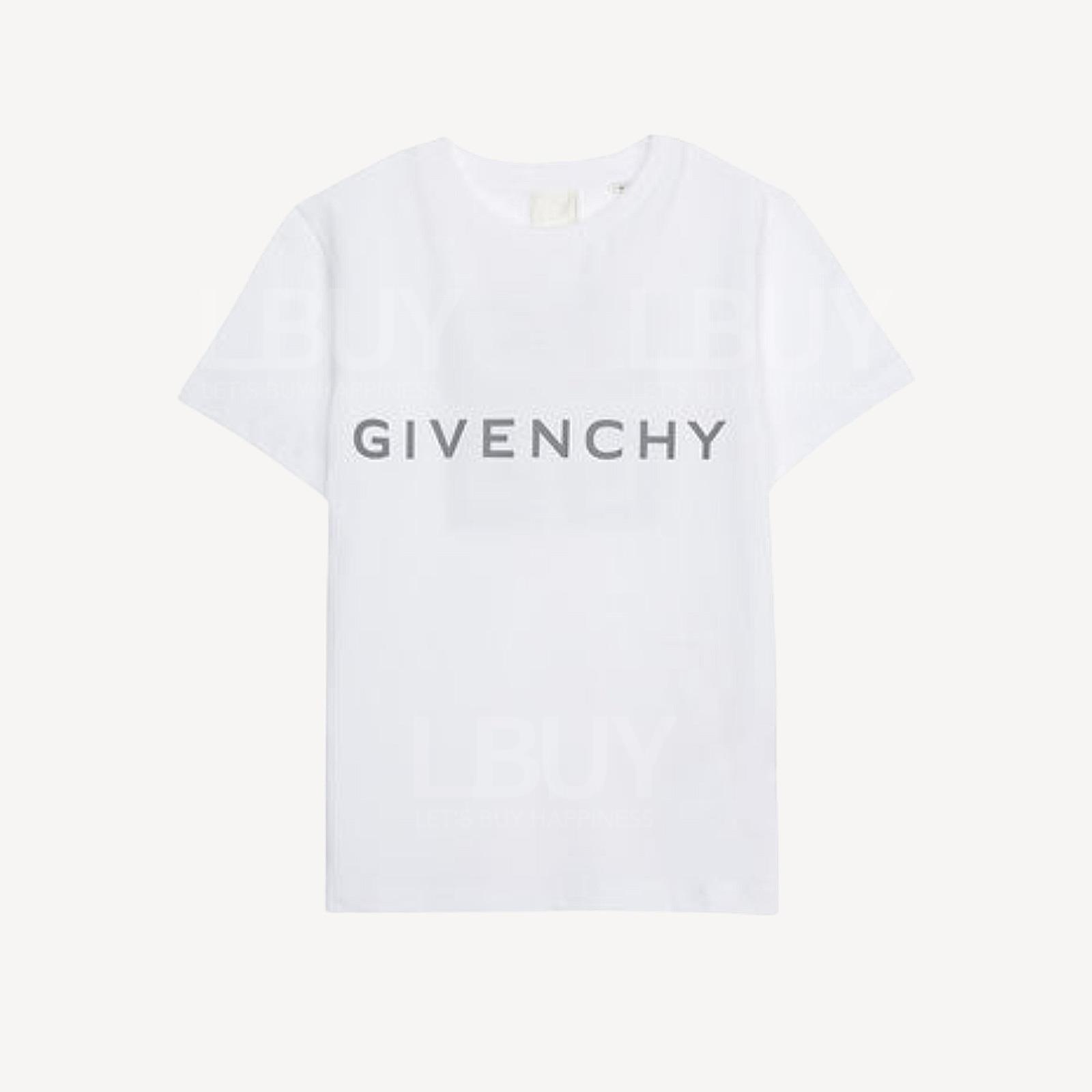 Givenchy 白色灰Logo T-Shirt