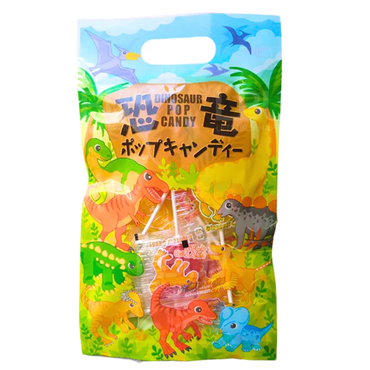NANIWA SEIKA 恐龙棒棒糖(士多啤梨及柠檬味) 70g