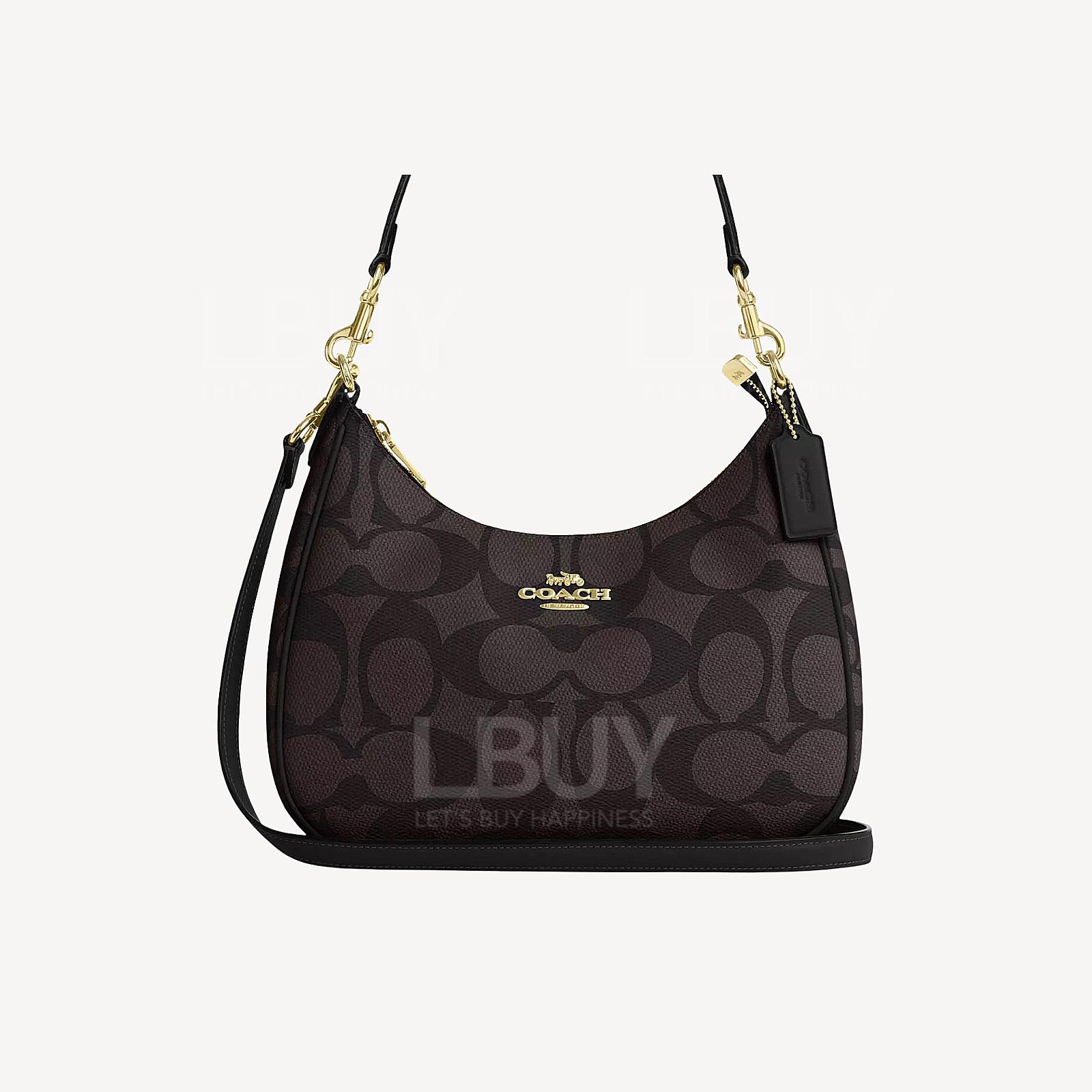 Coach Teri Hobo Bag In Blocked Signature Canvas
