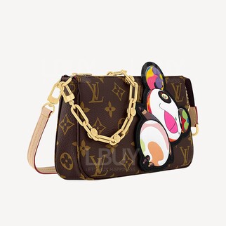 LV x TM 村上隆 熊貓 側揹袋