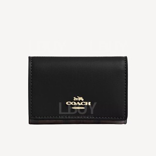 Coach micro wallet in signature