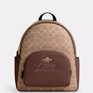 Coach Court Backpack In Signature Canvas