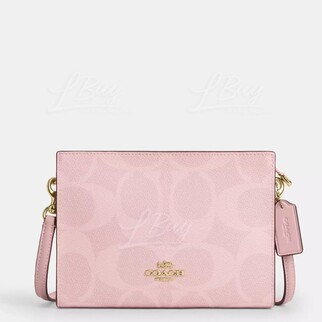 Coach Slim Crossbody Bag In Signature Canvas