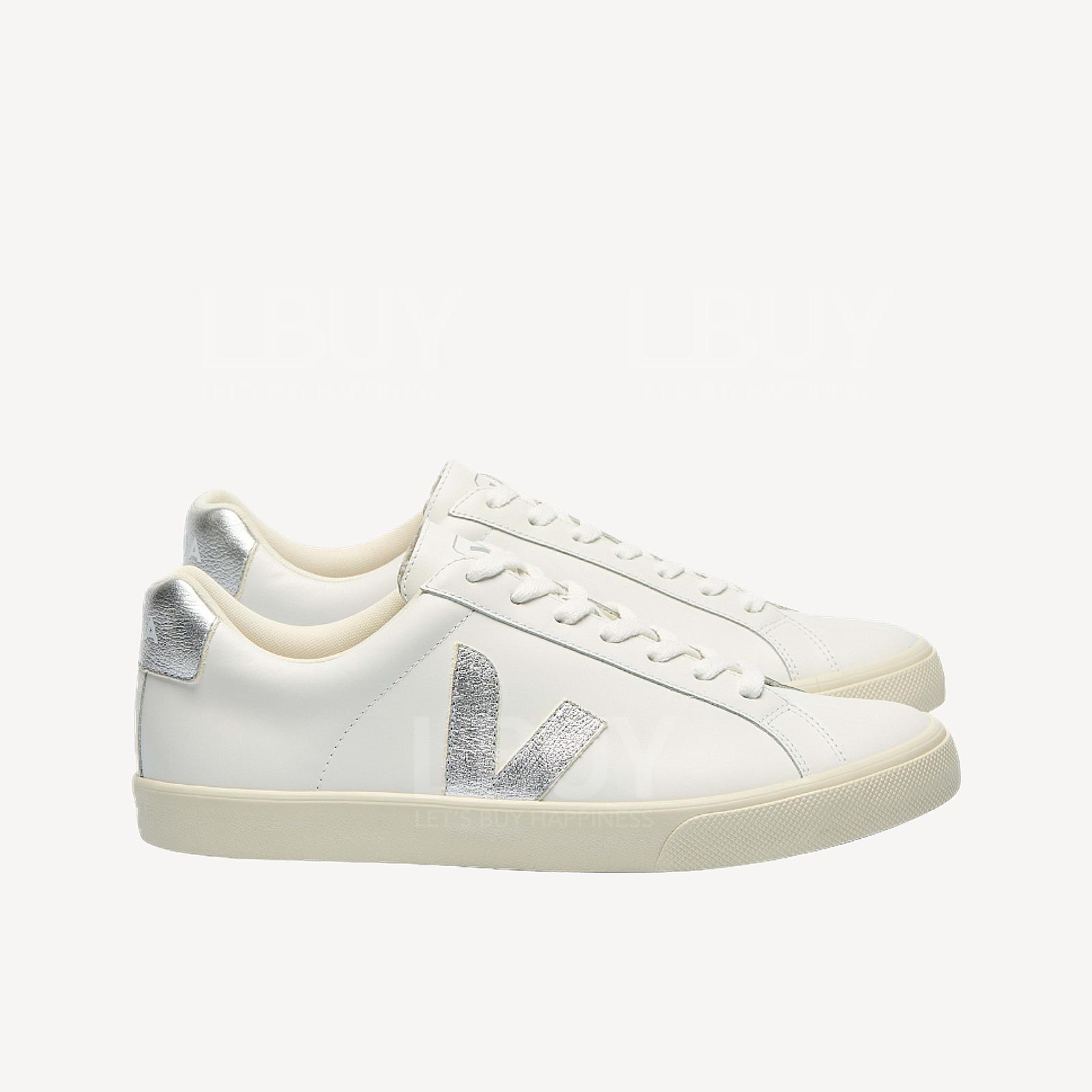 Veja 米色拼银色Logo 运动鞋
