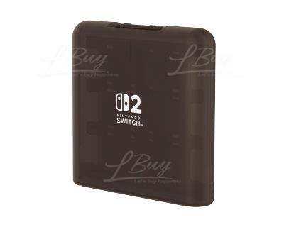 HORI 游戏卡盒 12枚收纳 -透明黑色 for Nintendo Switch 2