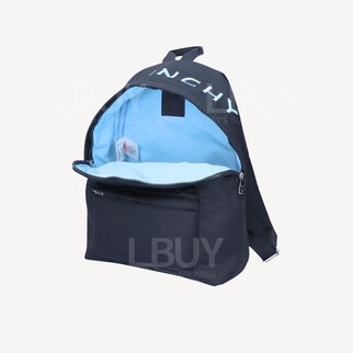 Givenchy Light Blue Logo Black Backpack