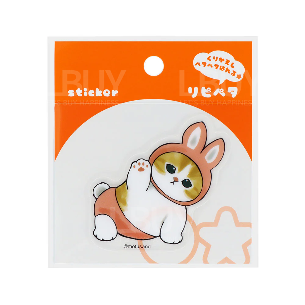 Mofusand 可重用貼紙 - 小紅兔